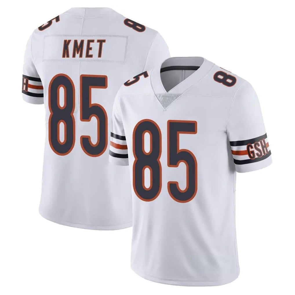 Odoa C.Bears #85 Cole Kmet Player White Vapor Untouchable Limited Home Game Stitched Jerseys