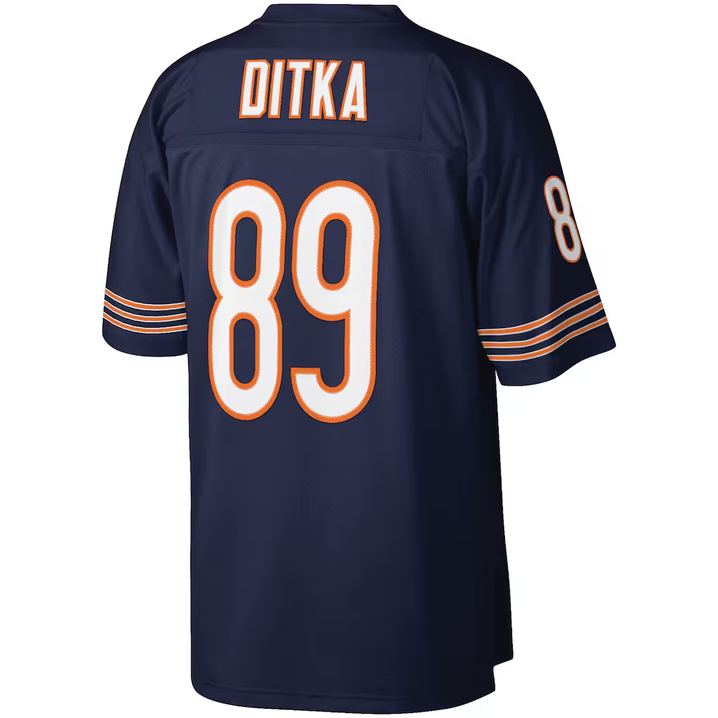 Odoa C.Bears #89 Mike Ditka Mitchell & Ness Navy Retired Player Legacy Replica Jersey