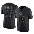 Odoa C.Bears #98 Montez Sweat Player Black REFLECTIVE Limited Game Stitched Jerseys