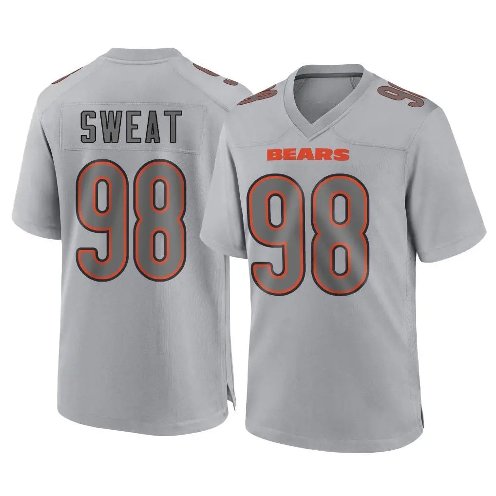 Odoa C.Bears #98 Montez Sweat Player Gray Atmosphere Fashion Game Stitched Jerseys