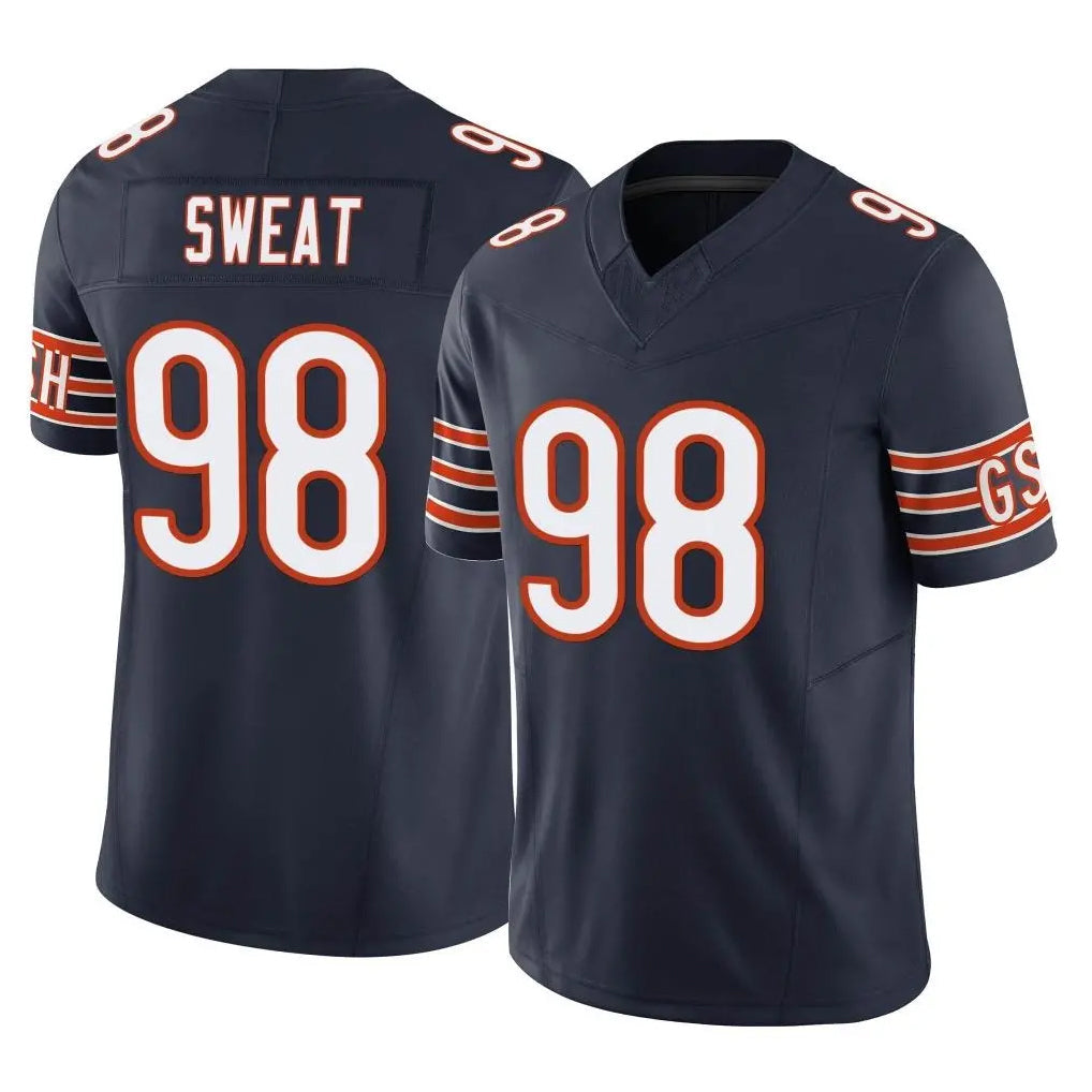 Odoa C.Bears #98 Montez Sweat Player Navy Vapor F.U.S.E. Limited Home Game Stitched Jerseys