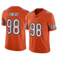 Odoa C.Bears #98 Montez Sweat Player Orange Alternate Vapor Limited Home Game Stitched Jerseys