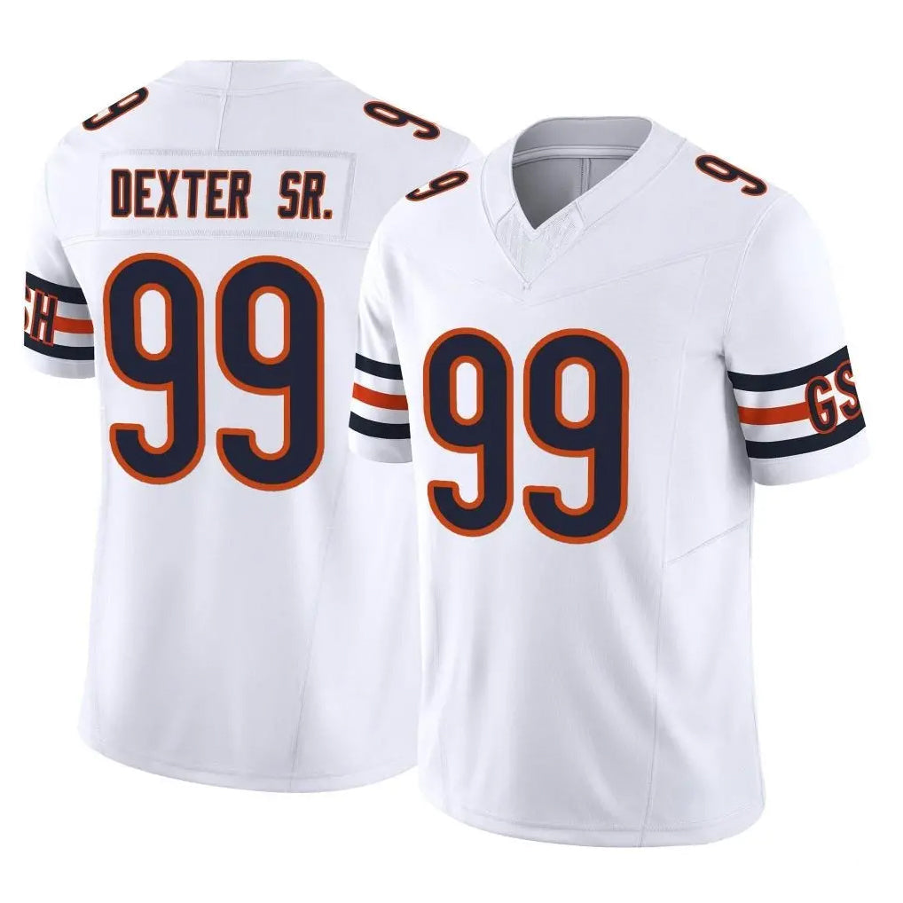 Odoa C.Bears #99 Gervon Dexter Sr. Player White Vapor F.U.S.E. Limited Home Game Stitched Jerseys