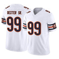 Odoa C.Bears #99 Gervon Dexter Sr. Player White Vapor F.U.S.E. Limited Home Game Stitched Jerseys