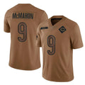 Odoa C.Bears #9 Jim McMahon Player Brown Salute to Service Limited Stitched Jerseys