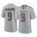 Odoa C.Bears #9 Jim McMahon Player Gray Atmosphere Fashion Game Stitched Jerseys