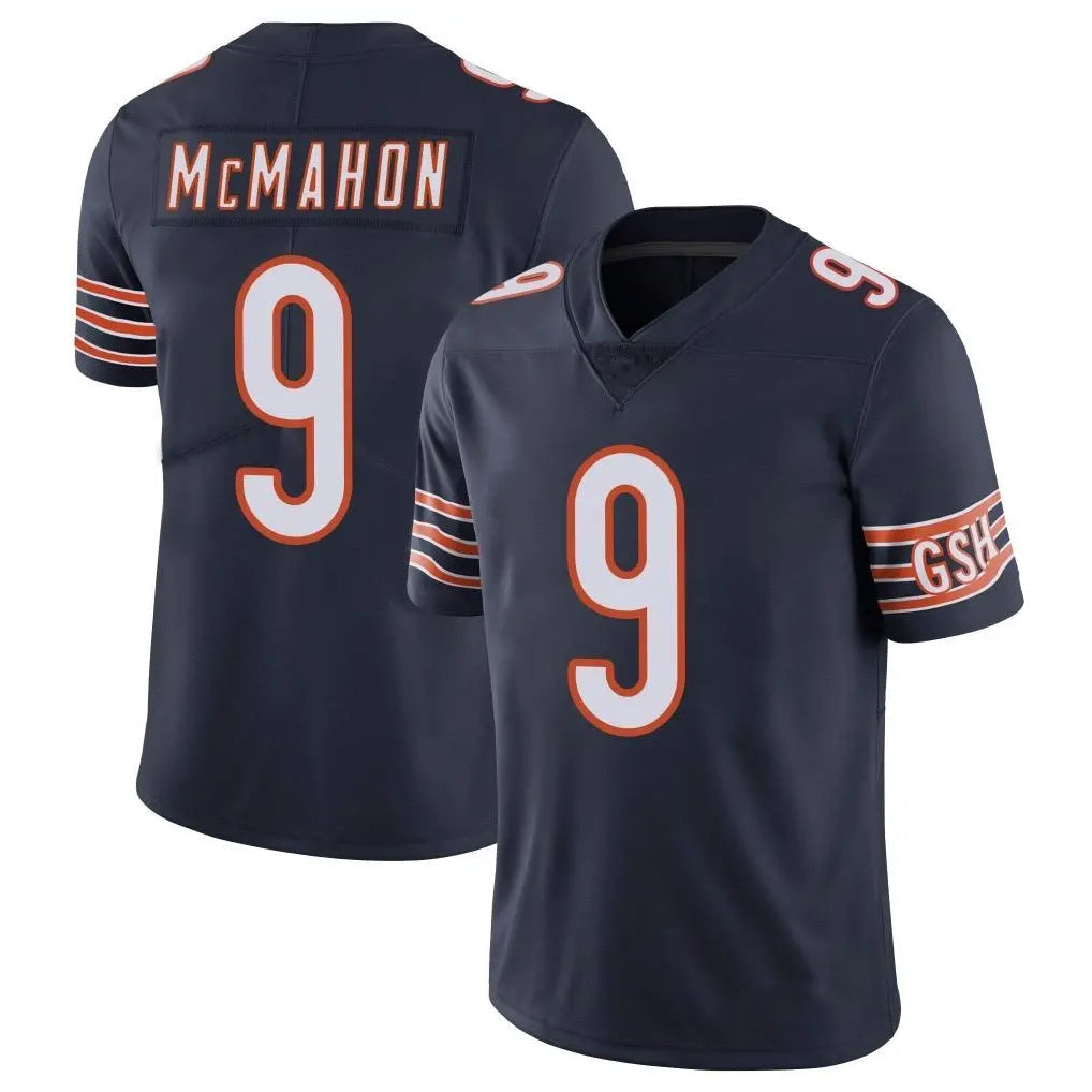 Odoa C.Bears #9 Jim McMahon Player Navy Vapor Untouchable Limited Home Game Stitched Jerseys