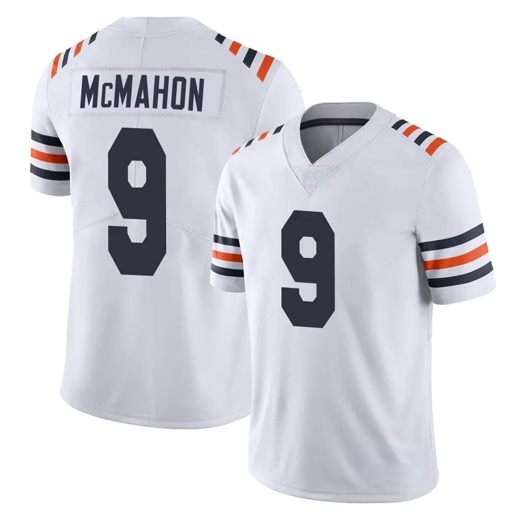 Odoa C.Bears #9 Jim McMahon Player White Classic Vapor Limited Home Game Stitched Jerseys