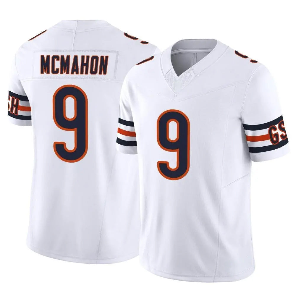 Odoa C.Bears #9 Jim McMahon Player White Vapor F.U.S.E. Limited Home Game Stitched Jerseys