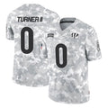 Odoa C.Bengals #0 DJ Turner II Player Arctic Camo Salute to Service Limited Stitched Jerseys