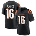 Odoa C.Bengals #16 Joe Flacco Player Black Home Game Stitched Jerseys