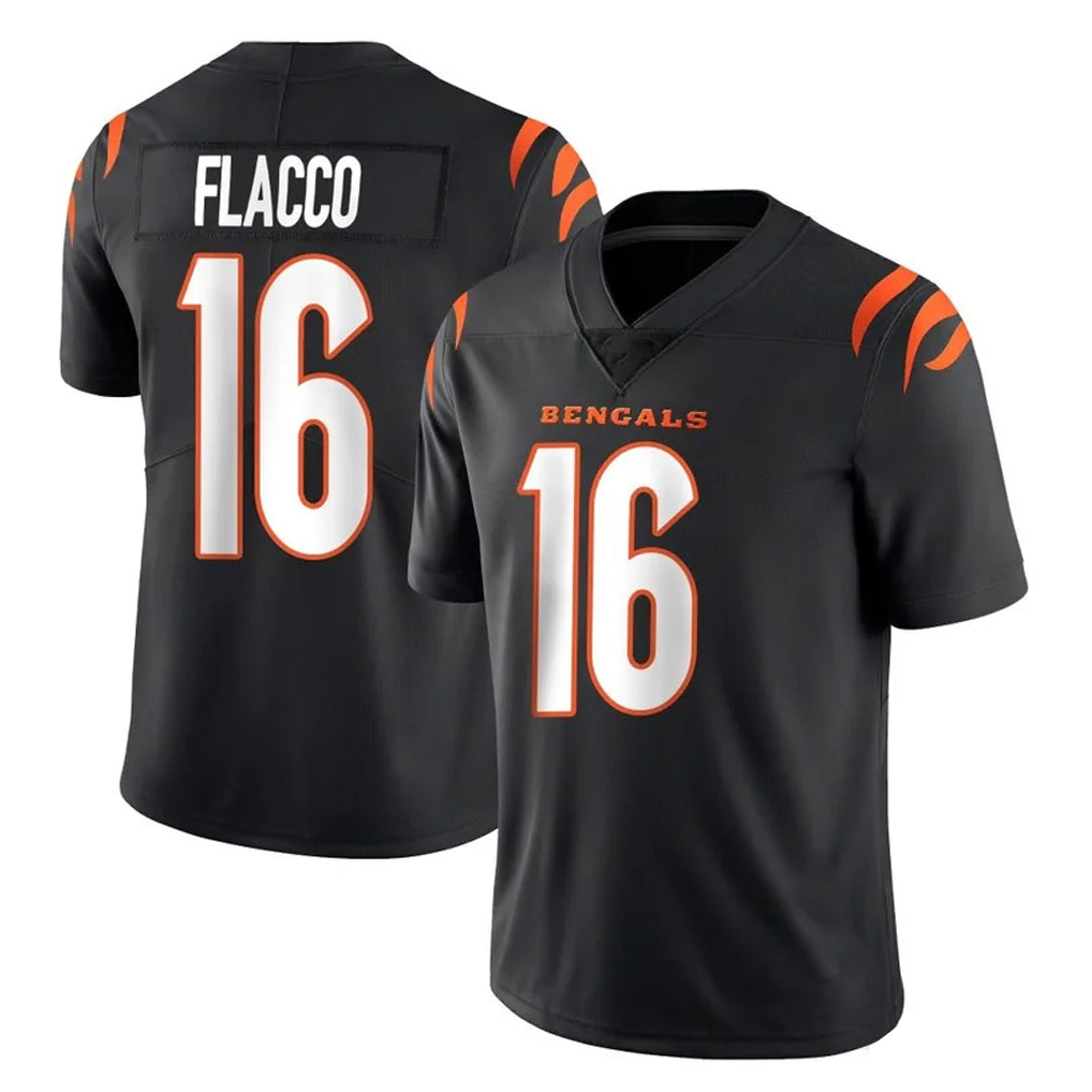 Odoa C.Bengals #16 Joe Flacco Player Black Vapor Untouchable Limited Home Game Stitched Jerseys