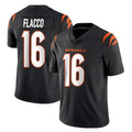 Odoa C.Bengals #16 Joe Flacco Player Black Vapor Untouchable Limited Home Game Stitched Jerseys
