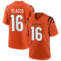 Odoa C.Bengals #16 Joe Flacco Player Orange Home Game Stitched Jerseys