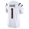 Odoa C.Bengals #1 Ja'Marr Chase Player White Vapor F.U.S.E. Limited Stitched Jerseys
