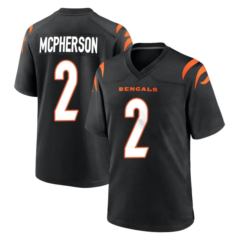 Odoa C.Bengals #2 Evan McPherson Player Black Home Game Stitched Jerseys