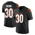 Odoa C.Bengals #30 Chase Brown Player Black Vapor Untouchable Limited Home Game Stitched Jerseys