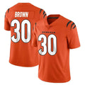 Odoa C.Bengals #30 Chase Brown Player Orange Vapor Untouchable Limited Home Game Stitched Jerseys