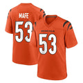 Odoa C.Bengals #53 Boye Mafe Player Orange Home Game Stitched Jerseys