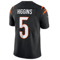 Odoa C.Bengals #5 Tee Higgins Black Vapor Untouchable Limited Jersey American Stitched Jersey