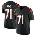 Odoa C.Bengals #71 Amarius Mims Player Black Vapor F.U.S.E. Limited Home Game Stitched Jerseys