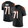 Odoa C.Bengals #71 Amarius Mims Player Black Vapor Untouchable Limited Home Game Stitched Jerseys