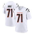 Odoa C.Bengals #71 Amarius Mims Player White Home Game Stitched Jerseys
