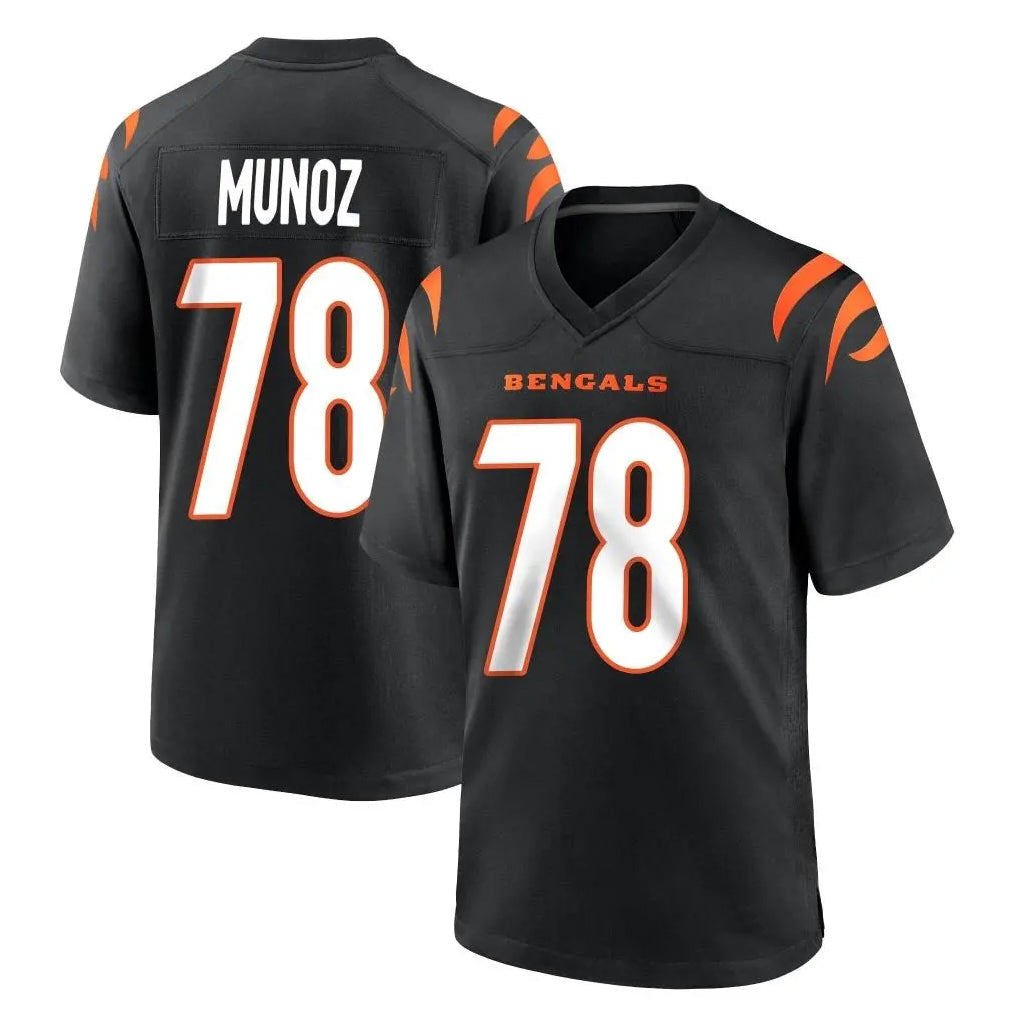 Odoa C.Bengals #78 Anthony Munoz Player Black Home Game Stitched Jerseys