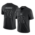 Odoa C.Bengals #78 Anthony Munoz Player Black Reflective Limited Game Stitched Jerseys