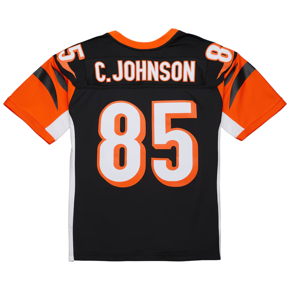 Odoa C.Bengals #85 Chad Johnson Mitchell & Ness Black 2004 Legacy Replica Stitched Puhic Jersey