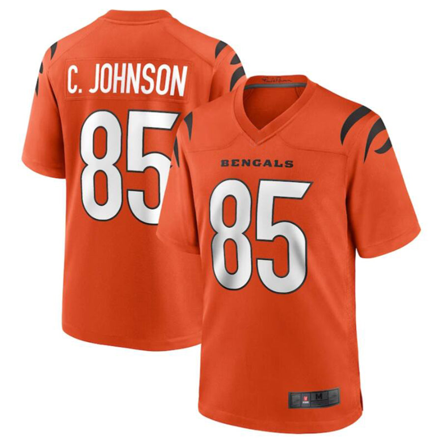 Odoa C.Bengals #85 Chad Johnson Orange Retired Player Alternate Game Jersey American Stitched Jerseys