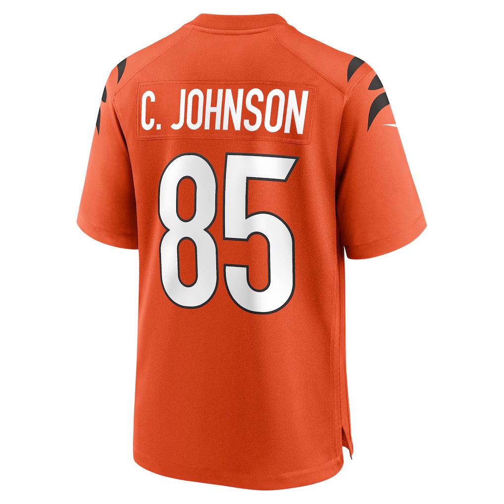 Odoa C.Bengals #85 Chad Johnson Player Orange Home Game Stitched Jerseys