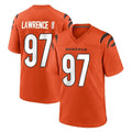 Odoa C.Bengals #97 Dexter Lawrence II Player Orange Home Game Stitched Jerseys