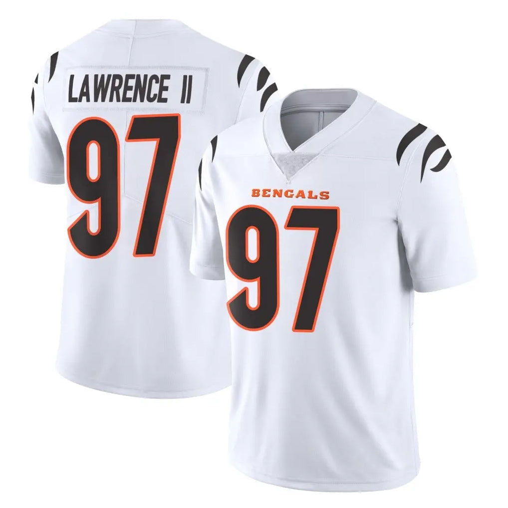 Odoa C.Bengals #97 Dexter Lawrence II Player White Vapor Untouchable Limited Home Game Stitched Jerseys