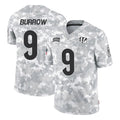 Odoa C.Bengals #9 Joe Burrow Player Arctic Camo Salute to Service Limited Stitched Jerseys