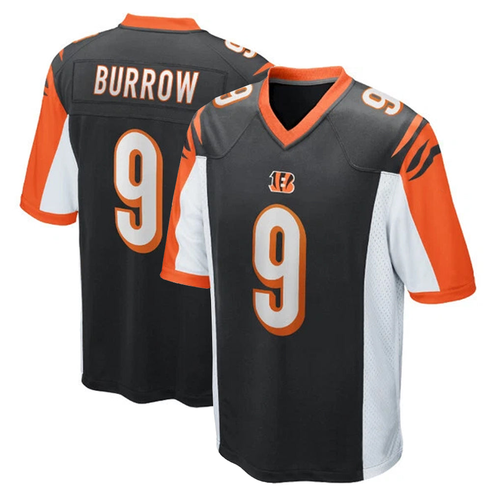 Odoa C.Bengals #9 Joe Burrow Player Black Alternate Home Game Stitched Jerseys