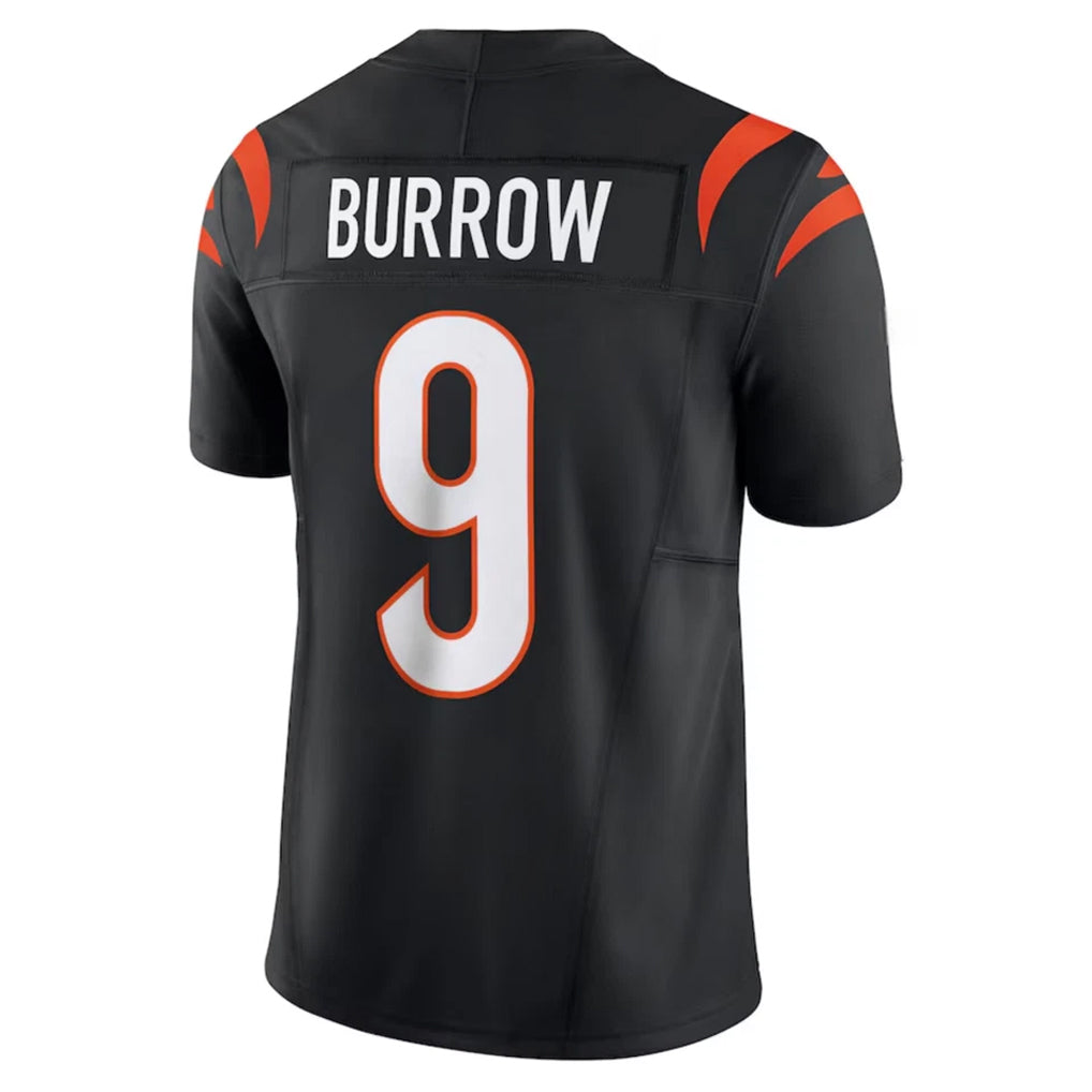 Odoa C.Bengals #9 Joe Burrow Player Black Vapor F.U.S.E. Limited Stitched Jerseys