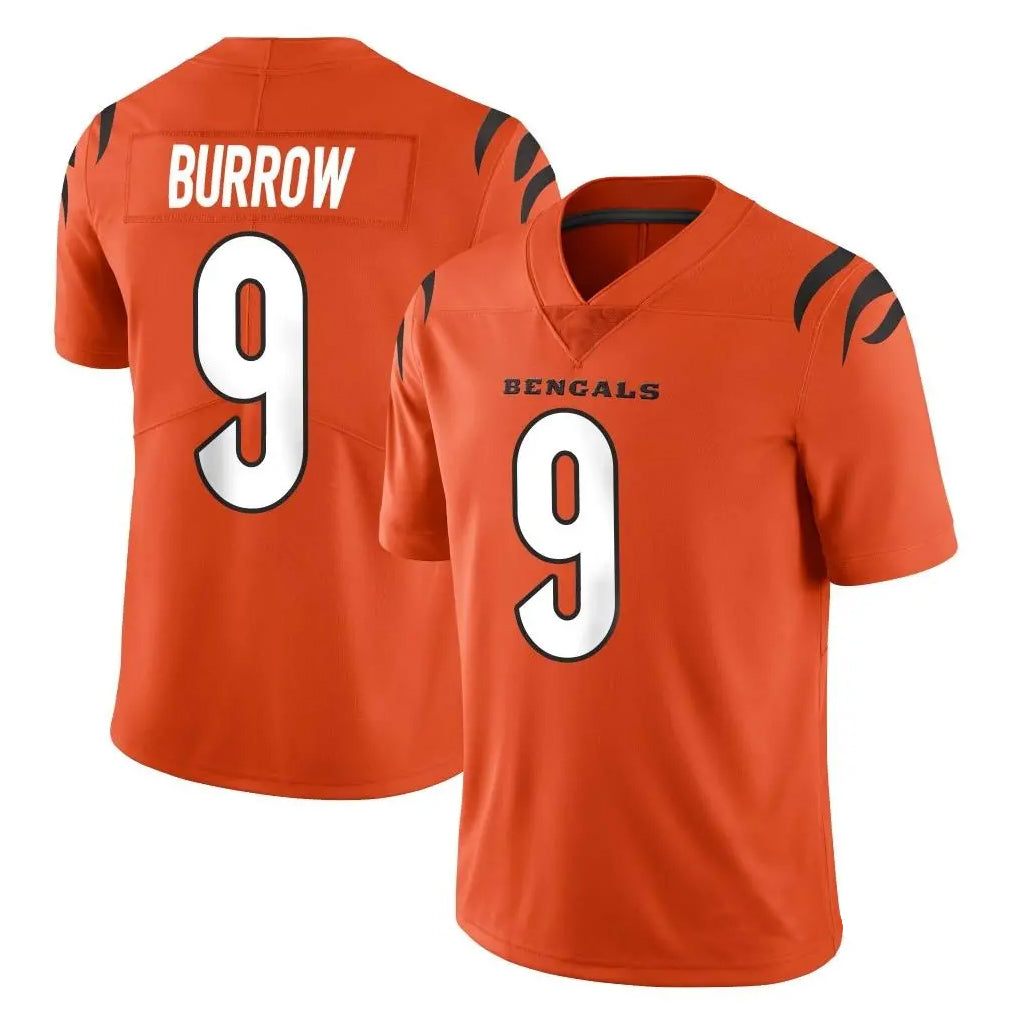 Odoa C.Bengals #9 Joe Burrow Player Orange Vapor Untouchable Limited Home Game Stitched Jerseys