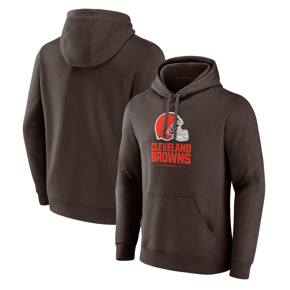 Odoa C.Browns Brown Primetime Lockup Pullover Hoodie Blank Player Stitched Jerseys