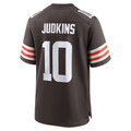 Odoa C.Browns #10 Quinshon Judkins Brown 2025 Draft Game Stitched Jerseys