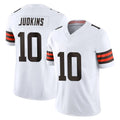 Odoa C.Browns #10 Quinshon Judkins Player White Vapor F.U.S.E. Limited Home Game Stitched Jerseys