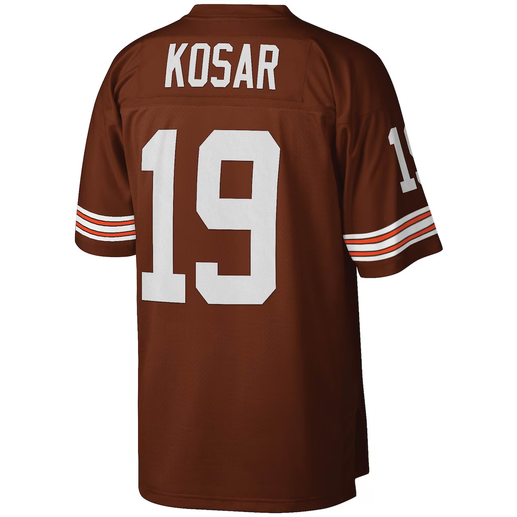 Odoa C.Browns #19 Bernie Kosar Mitchell & Ness Brown Legacy Replica Jersey