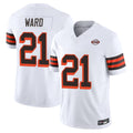 Odoa C.Browns #21 Denzel Ward Player White Limited Vapor F.U.S.E. Alternate Game Stitched Jerseys