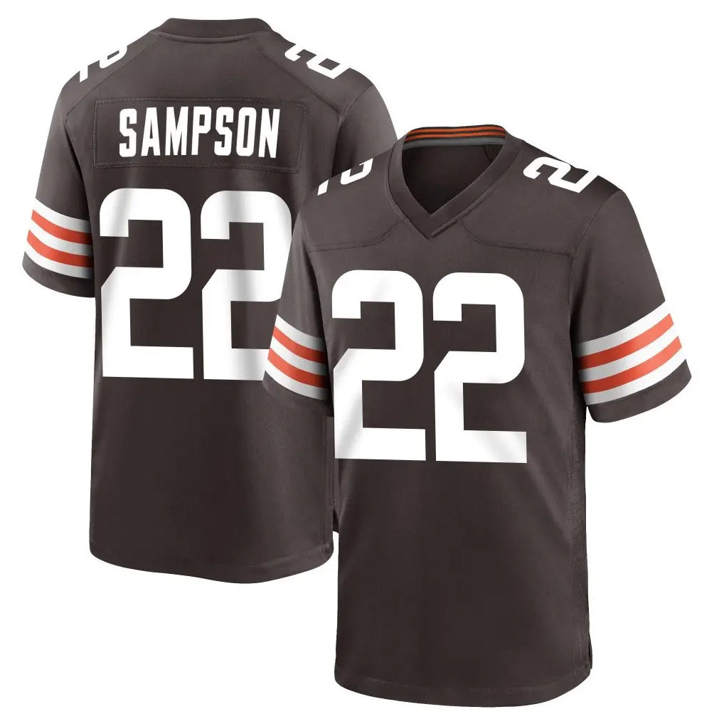 Odoa C.Browns #22 Dylan Sampson Player Brown Home Game Stitched Jerseys