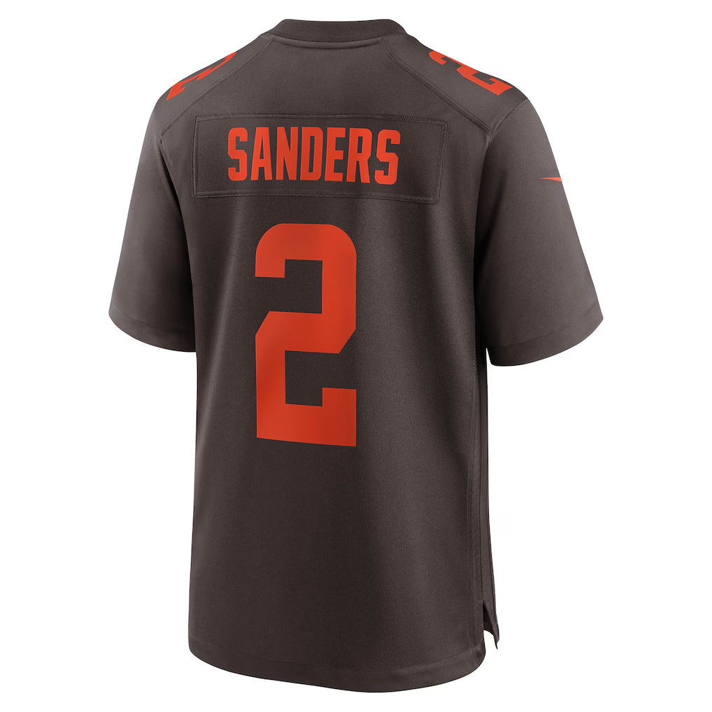 Odoa C.Browns #2 Shedeur Sanders Brown Alternate Game Stitched Jerseys
