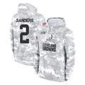 Odoa C.Browns #2 Shedeur Sanders Player Arctic Camo Salute to Service Hoodies Limited Game Stitched Jerseys