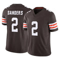 Odoa C.Browns #2 Shedeur Sanders Player Brown Vapor F.U.S.E. Limited Home Game Stitched Jerseys