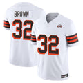 Odoa C.Browns #32 Jim Brown Player White Limited Vapor F.U.S.E. Alternate Game Stitched Jerseys