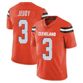 Odoa C.Browns #3 Jerry Jeudy Player Orange Alternate Vapor Untouchable Limited Home Game Stitched Jerseys