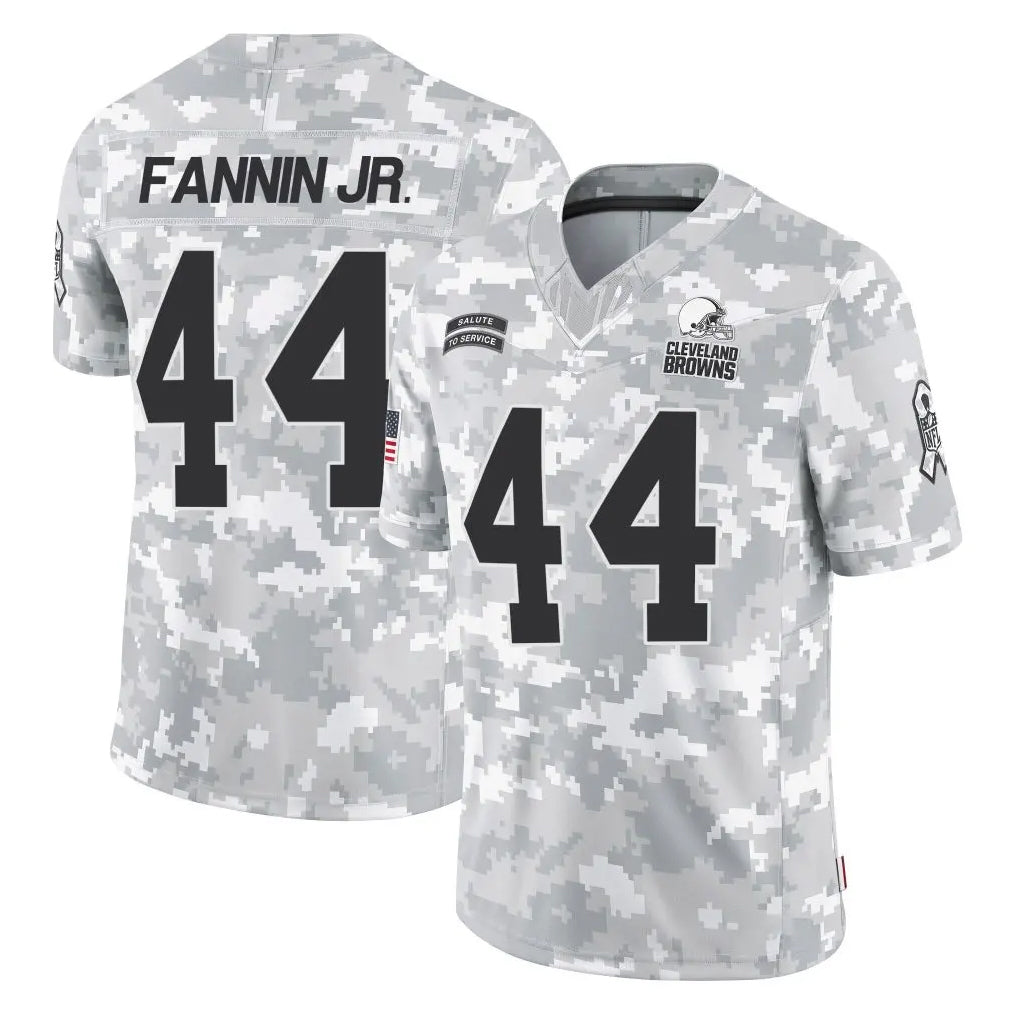 Odoa C.Browns #44 Harold Fannin Jr. Player Arctic Camo Salute to Service Limited Home Game Stitched Jerseys